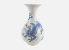 Lladro Blue Dragon Chinese Vase, discontinued very rare 70s collectors no Box picture