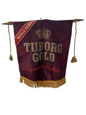 Tuborg Gold Export Quality Beer Bar Wall Sign Hanging Banner Vintage picture