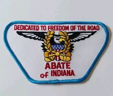Abate of Indiana Motorcycle Patch Dedicated to Freedom of the Road picture