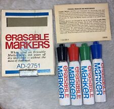 Vintage Erasable Promo Expo Markers Old School Smell Rare Set Of 4 NOS VHTF picture