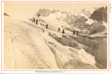 Tairraz, France, Chamonix, Crossing the Sea of Ice vintage albumen print,  picture