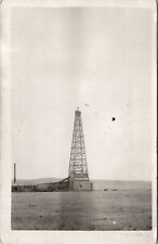 RPPC Industry Oil Well Drilling Rig c1908 Real Photo Occupational Postcard X8 picture
