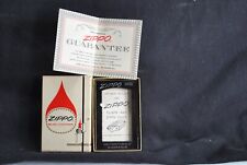 Vintage Zippo Slim Lighter Empty Box Only Red & White w/Flame picture
