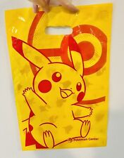 NEW Pokemon Center Shopping Bag Plastic Tote, Pikachu Yellow & Red picture