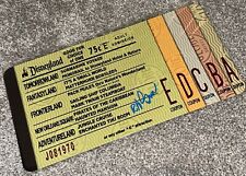 Disney Legend Bob Gurr Hand Signed E Ticket Disneyland Metal License Plate picture