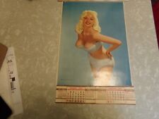 Vintage 1959 Jayne Mansfield Pinup Girl Calendar / Complete picture