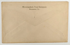 Monongahela Trust Company Homestead Pennsylvania Envelope PA114 picture