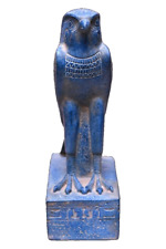 RARE ANCIENT EGYPTIAN ANTIQUE Statue God Horus Falcon Stone Magic Hieroglyphic picture