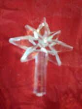 Small Clear Snowflake Star Topper for Ceramic Christmas Tree-3/16