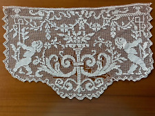 Antique Vintage Possibly French Lace Scarf For Half Moon Table Lovely Design picture