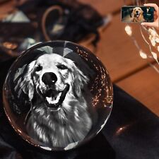 Personalized 3D Photo Crystal Ball Healing Sphere Photography FATHERS DAY GIFTS picture