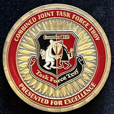 Combined Joint Task Force Troy EOD Counter IED OIF Challenge Coin picture
