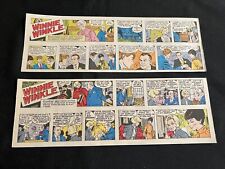 #Q07 WINNIE WINKLE by Frank Bolle Lot of 28 Sunday Quarter Page Strips 1980 picture