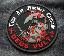 Deus Vult Time for Another Crusade Templar Knight in God Wills Patch-HOOK-3D PVC picture