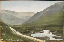 Irish Postcard Lone Cart DELPHI and LEENANE Mayo Connemara Ireland Lawrence 1905 picture