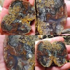 AA Bouquet PLUME Banded Sagenite Agate San Carlos Chihuahua Laguna Mexico 128g picture