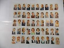 Wills Cigarette Cards Radio Celebrities 2nd Series 1935 Complete Set 50 picture