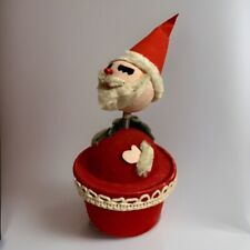 Rare Santa Claus Nodder Bobblehead Candy Container Box Japan Kitschy Christmas picture