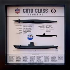 Gato Class Submarine Memorial Display Shadow Box, 9