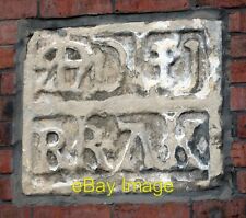 Photo 6x4 Stone engraving Number 2-4 Thompson's yard now the Gissing Cent c2008 picture