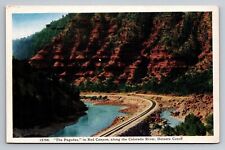 The Pagodas In Red Canyon Along Colorado River Dotsero Cutoff Postcard Unposted picture