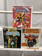 Marvel Comics Captain Britain #3,4,13 FN/VF 1985 picture