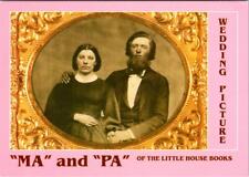 Repro CHARLES & CAROLINE INGALLS WEDDING PICTURE Little House Books 4X6 Postcard picture