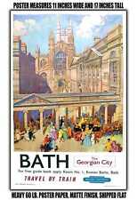 11x17 POSTER - 1954 Bath the Georgian City Travel by Train British Railways picture