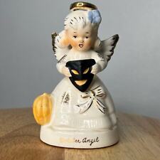Vintage October Birthday Angel Halloween Figurine Mask Pumpkin Japan READ picture