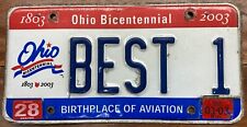 VERY COOL, UNIQUE, AUTHENTIC OHIO PERSONALIZED, VANITY LICENSE PLATE, 