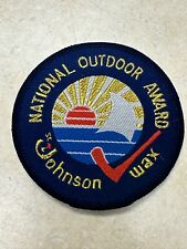 National Outdoor Award Patch Johnson Wax Advertising picture