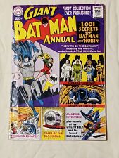 Giant Batman Annual 1 (DC, 1961) KEY Origin Of Batcave And 1st Batman Annual VG picture