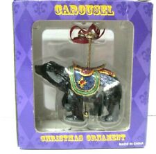 Costco Carousel Merry Go Round Bear Christmas Tree Ornament New in Box picture