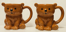2 Brown Teddy Bear 3D Mugs 4