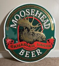 Vintage Moose head Metal Beer Sign 26”x24” picture