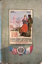 Missouri Centennial Exposition and State Fair 1921 Booklet picture