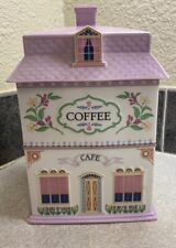 1990 Lenox Village Fine Porcelain Cafe COFFEE Canister w/ Lid picture
