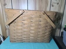 ✅Rare Vintage Longaberger 2011 Warm Brown XLarge Tote Basket. Great Condition  picture