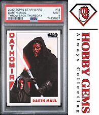 DARTH MAUL PSA 9 2023 Topps Star Wars Throwback Thursday TBT #13 C3 picture