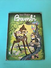 Bambi Walt Disney Big Golden Book 1949 Vtg picture