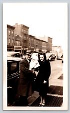 Antique Car Auto 1945 Brooklyn NY Family Photo Vintage Photography Vintage Photo picture