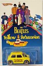 Morris Mini CUSTOM Hot Wheels The Beatles Yellow Submarine w/ Gold RR ** picture