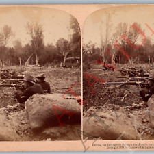 1899 Pasig, Philippine Islands Spanish American War Real Photo Stereoview V43 picture