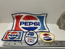 Pepsi and Diet Pepsi patches 4 total Good cond.  Various sizes purchased in 70's picture