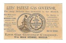 c1881 Victorian Trade Card Lee's Patent Gas Governor Co. Machanic Ass Exhibition picture