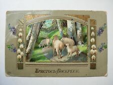 Imperial Tsarist Russia Vintage EASTER postcard ODESSA 1909 RARE picture