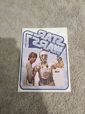 Vintage 1977 Star Wars Iron-On Transfer Luke Skywalker C-3PO  picture