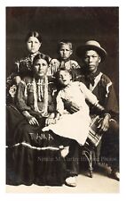 1900s Sac & Fox Native American Family Tama (Iowa) RPPC Photo picture