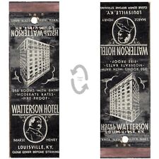 Vintage Matchbook Cover Hotel Henry Watterson Louisville Kentucky 1930s Lion picture