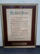 Vintage Framed Lord's Prayer With 1962 Calendar Harry Good Store East Earl Pa picture